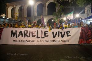 MARCHA TAMBORES POR MARIELLE E ANDERSON, 1 MÊS DE LUTA