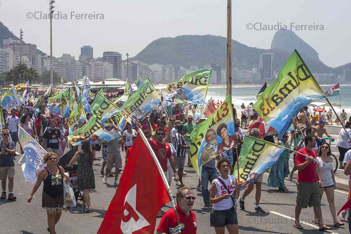 PRESIDENTIAL  CAMPAIGN, WALK IN SUPPORT OF DILMA ROUSSEFF