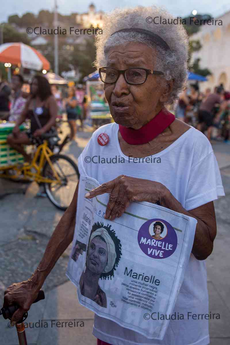 MARCHA TAMBORES POR MARIELLE E ANDERSON, 1 MÊS DE LUTA