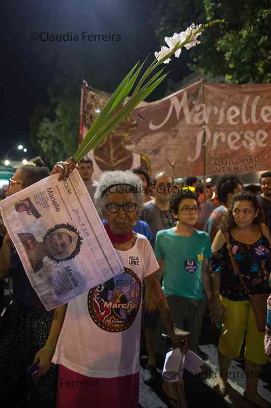 MARCHA TAMBORES POR MARIELLE E ANDERSON, 1 MÊS DE LUTA