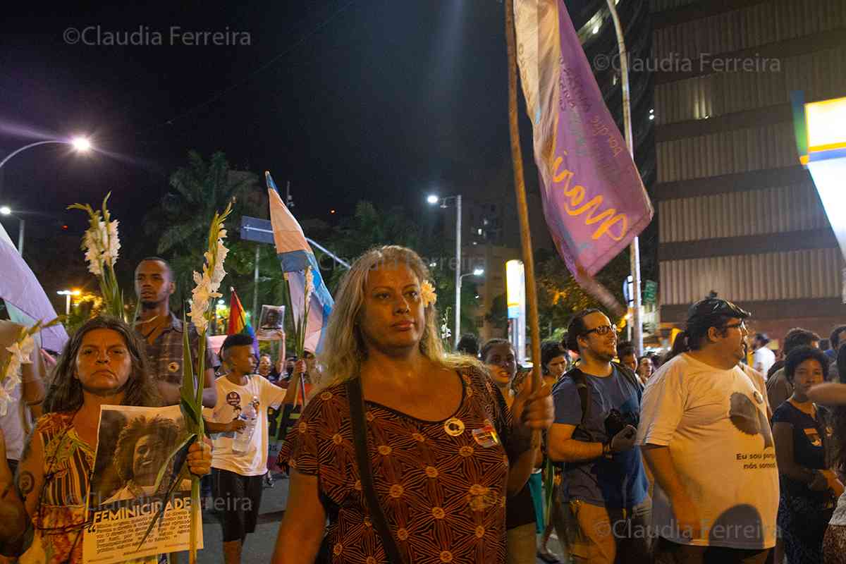 MARCHA TAMBORES POR MARIELLE E ANDERSON, 1 MÊS DE LUTA