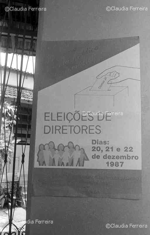 Eleição de diretores das escolas da rede  pública do Rio de Janeiro