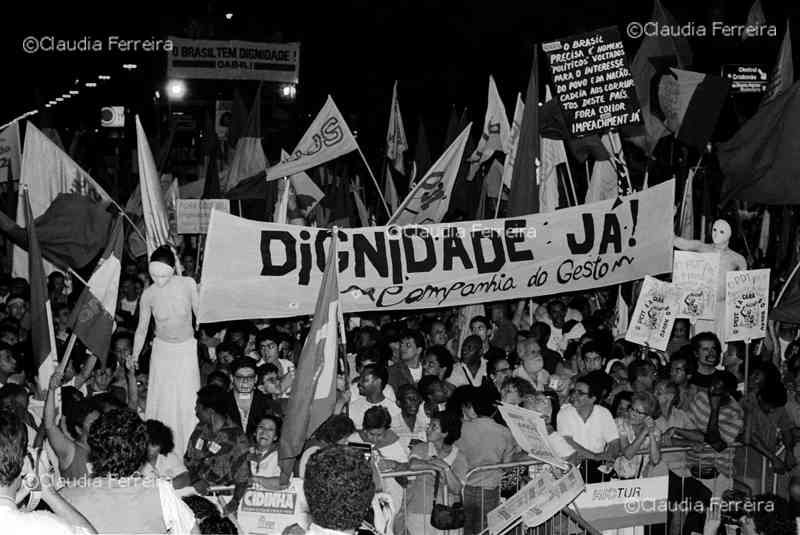 Demonstration for the impeachment of President Collor de Melo
