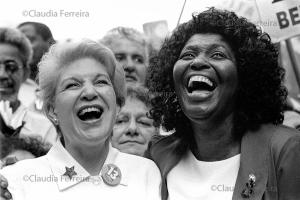 Martha Suplicy e Benedita da Silva em campanha eleitoral