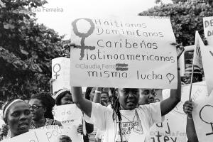 Participantes do 8º. Encontro Feminista Latino-Americano e Caribenho