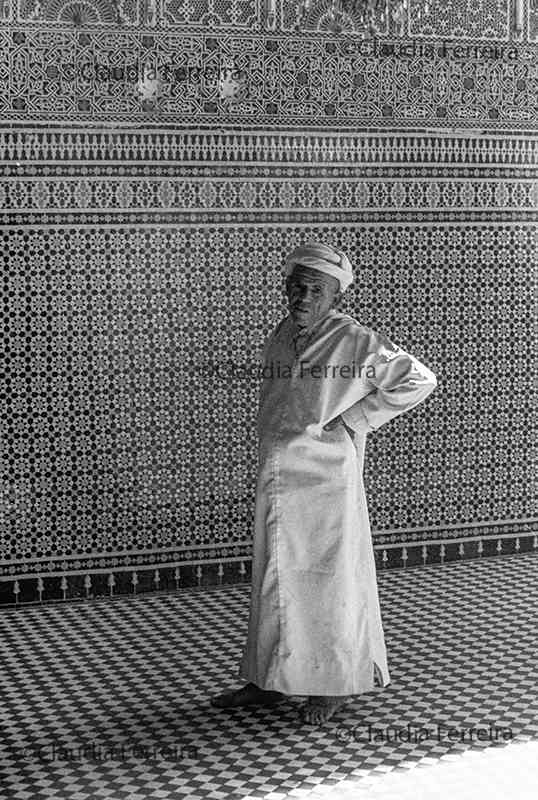 A Man At Ben Youssef Medersa