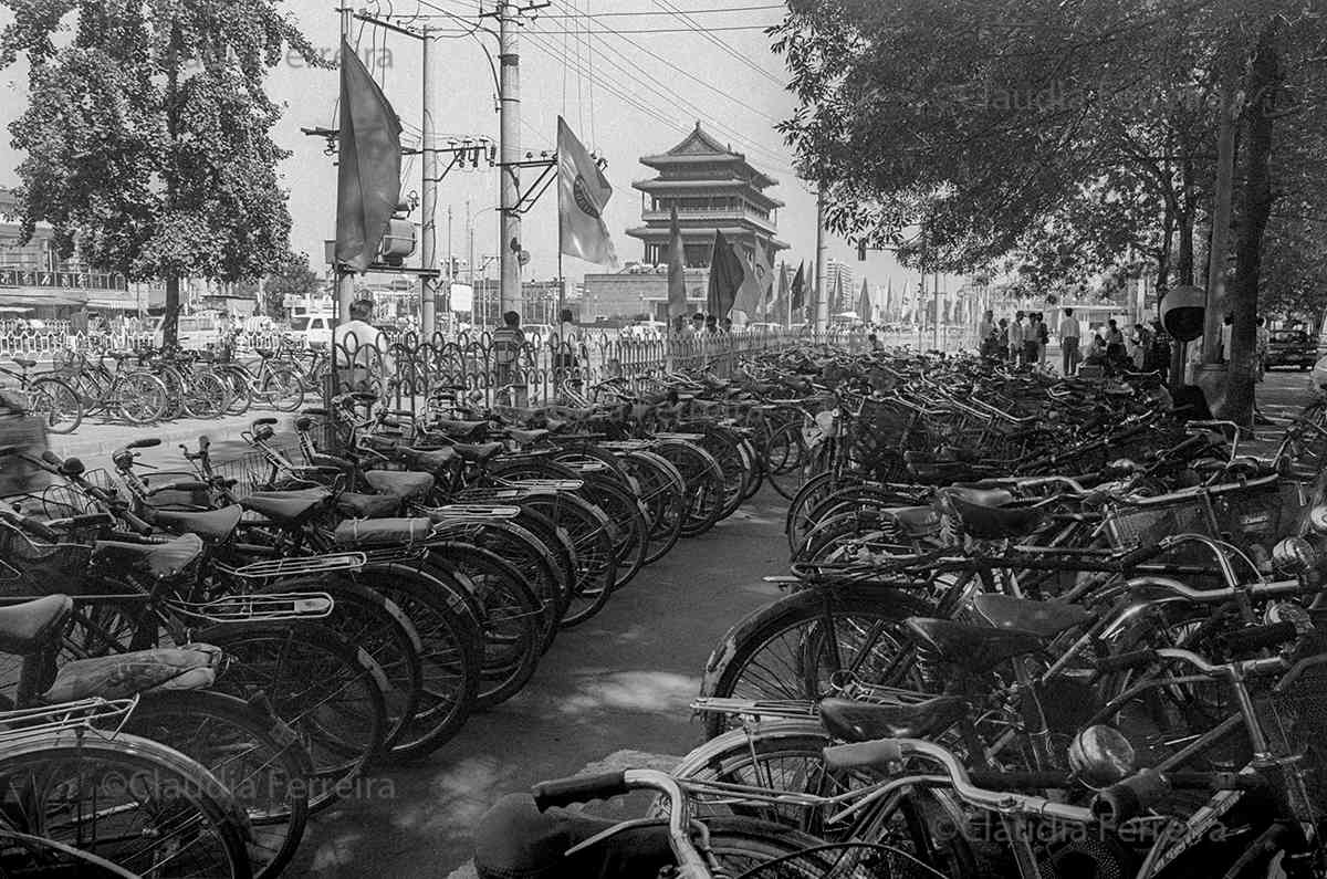 Bikes Parked In Beijing