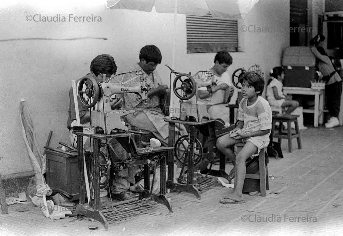 Shoemakers At Work On A Street